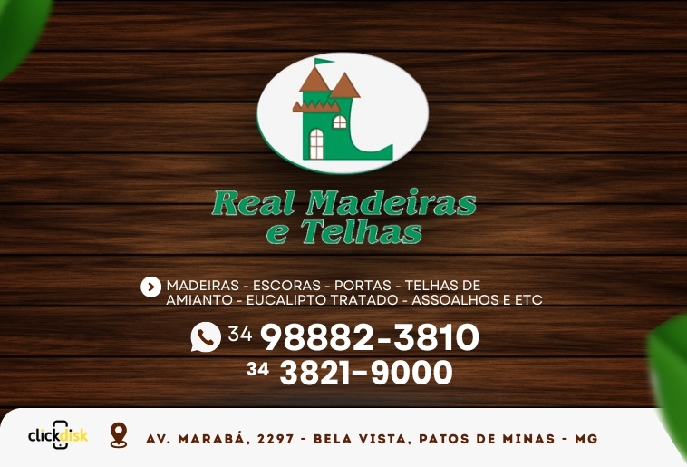 Banner .REAL MADEIRAS E TELHAS